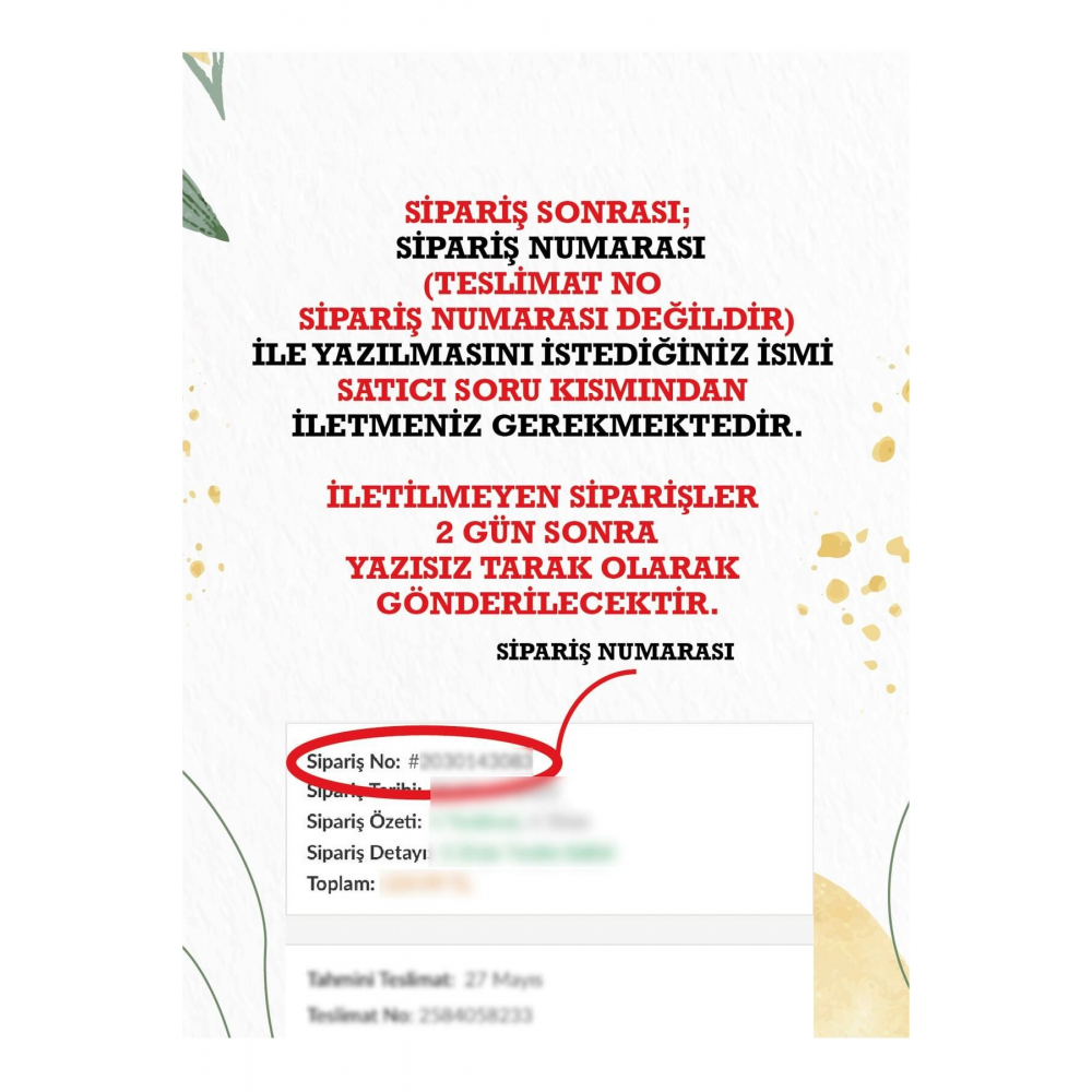 Doğal Keçi Kılı isme Özel Baskılı Bebek Tarağı