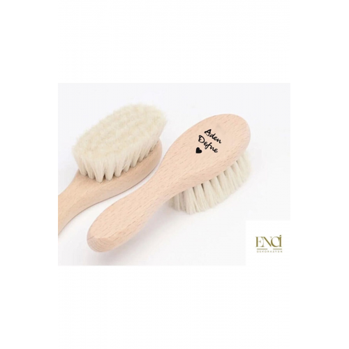 İsme Özel Doğal Bebek Keçi Kılı Tarak