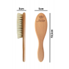 Maxi Boy Doğal Keçi Kılı Bebek Saç Fırçası Ve Doğal Ahşap Tarak 2'li Set
