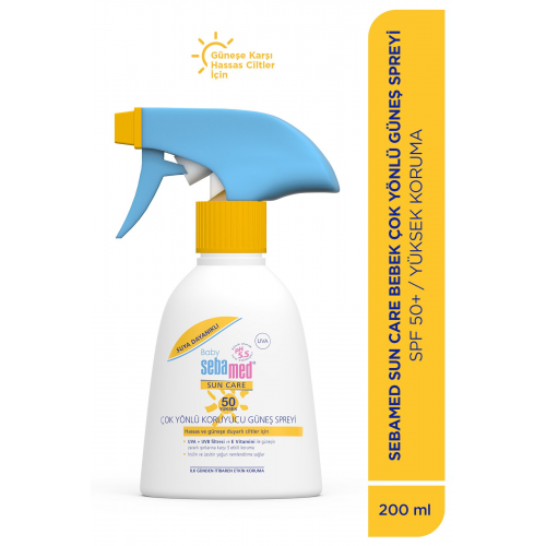 Baby SPF 50+ %98 UVA Korumalı UVB Filtreli Çok Yönlü Koruyucu Çocuk Güneş Spreyi 200 ml