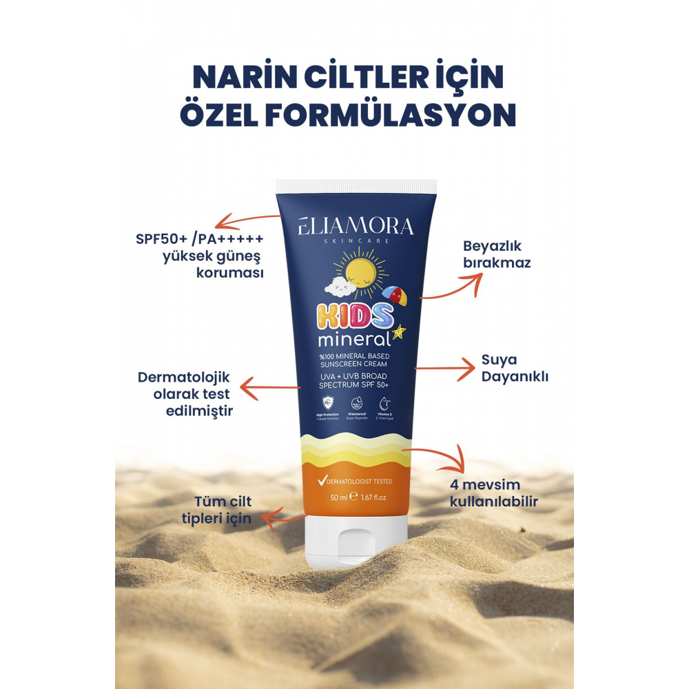 Çocuk Güneş Kremi 50 Spf