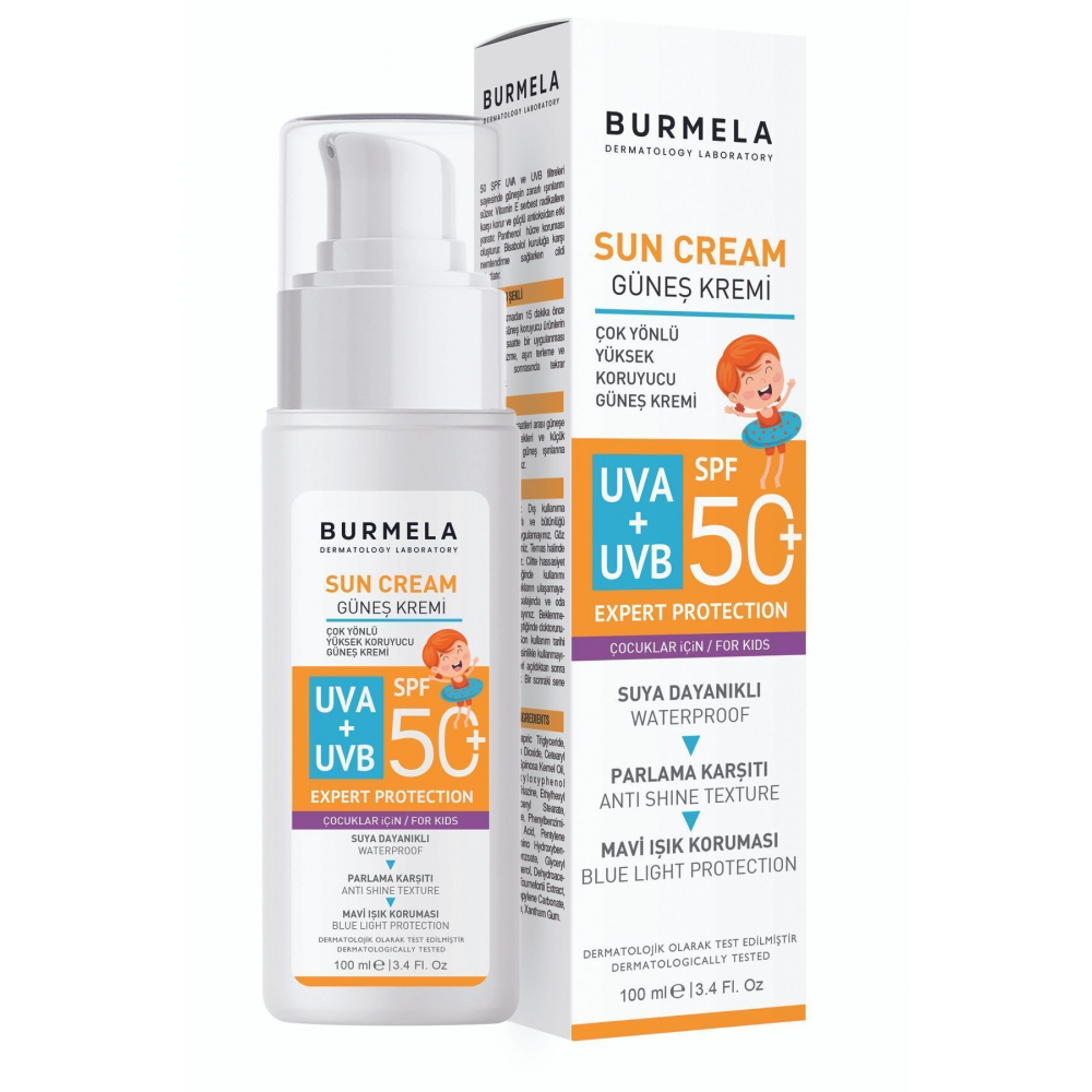 SPF +50 Çocuk & Bebekler İçin Mineralli Yüz ve Vücut Güneş Kremi 100 ml