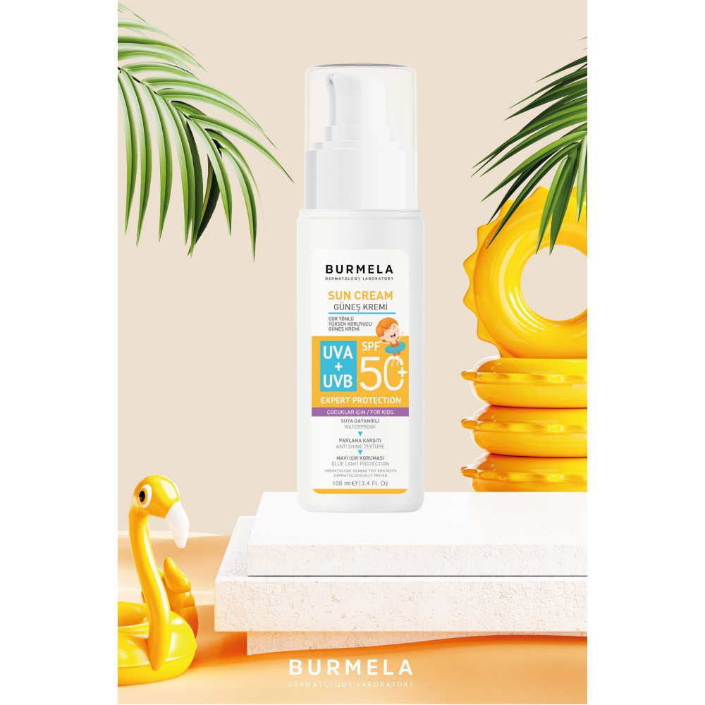 SPF +50 Çocuk & Bebekler İçin Mineralli Yüz ve Vücut Güneş Kremi 100 ml