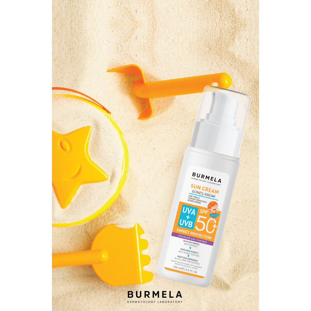 SPF +50 Çocuk & Bebekler İçin Mineralli Yüz ve Vücut Güneş Kremi 100 ml