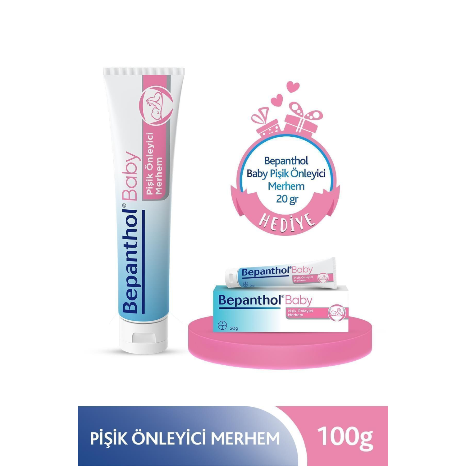 Baby Pişik Önleyici Merhem 100 gr 20 gr Hediyeli