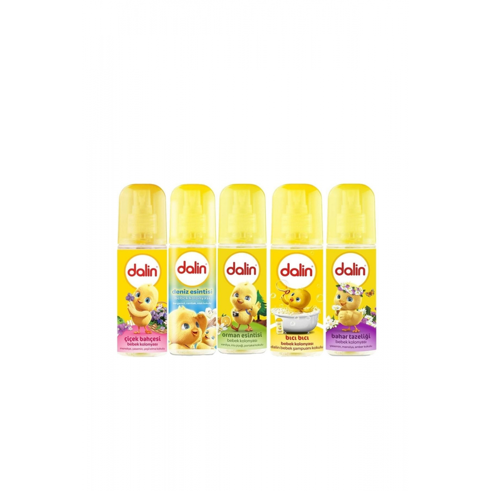Bebek Kolonyası 100 Ml (bıcı Bıcı- Orman- Bahar- Çicek- Deniz) Karma 5 Li Set