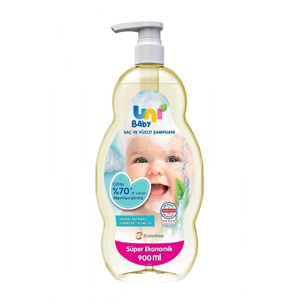 Saç Ve Vücut Şampuan 900 ml 3'lü