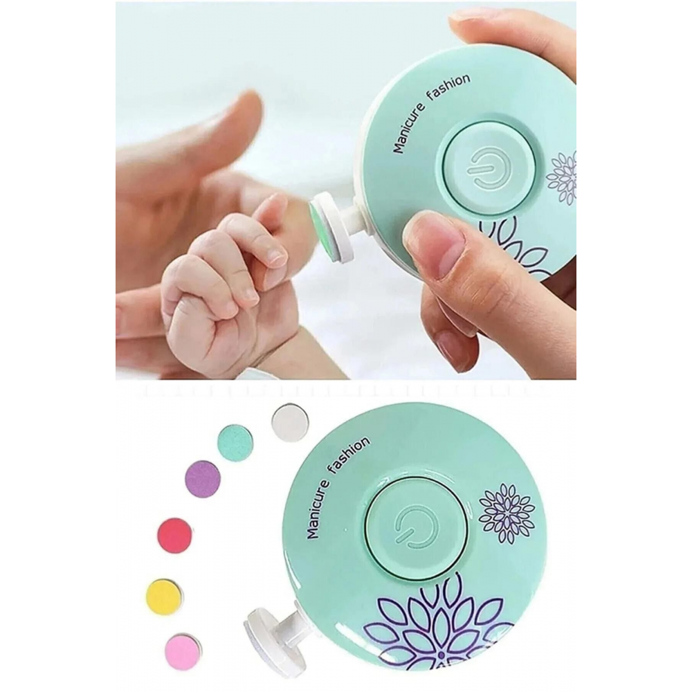 Yenidoğan Bebek Dönerli Pilli Tırnak Kesme Törpüleme Makinası Tırnak Makası Bebek Bakım