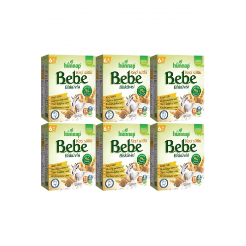 Bebe Bisküvisi Keçi Sütlü 400gr 6 Lı Set (toplam 2400gr)