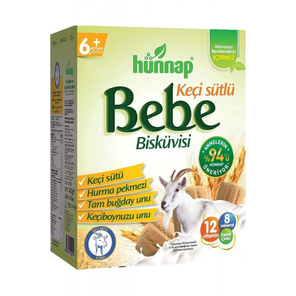 Bebe Bisküvisi Keçi Sütlü 400gr 6 Lı Set (toplam 2400gr)
