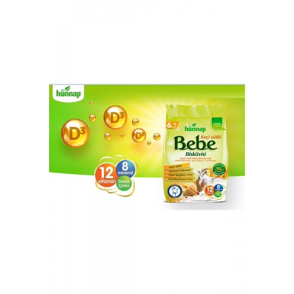 Bebe Bisküvisi Keçi Sütlü 400gr 6 Lı Set (toplam 2400gr)