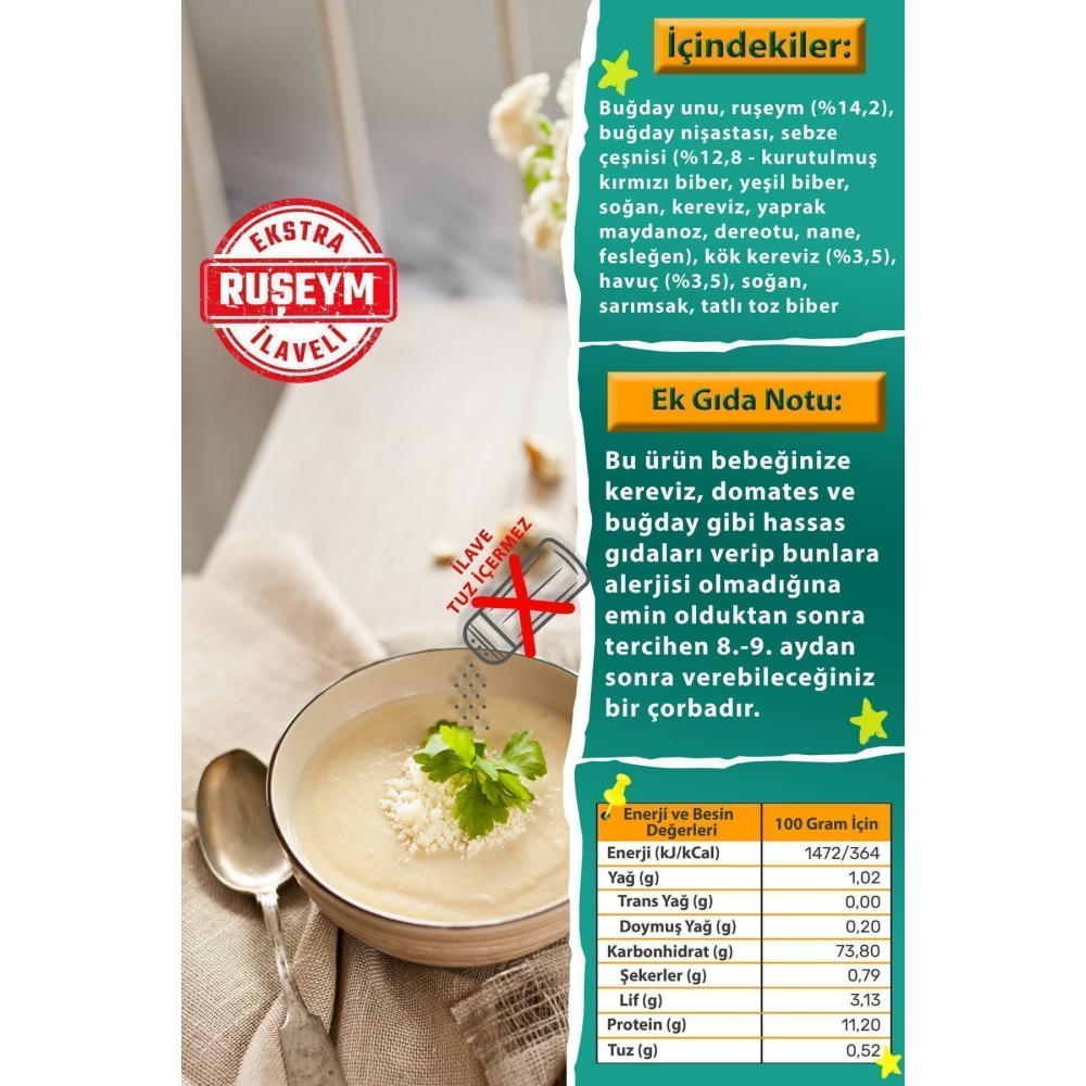 Kerevizli Ve Havuçlu Sebze Çorbası