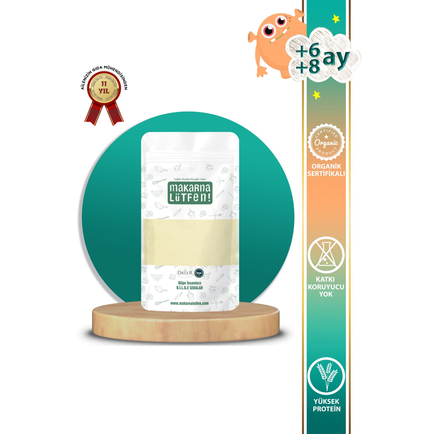 Organik Irmik ( 6 8 Ay-250 Gram)