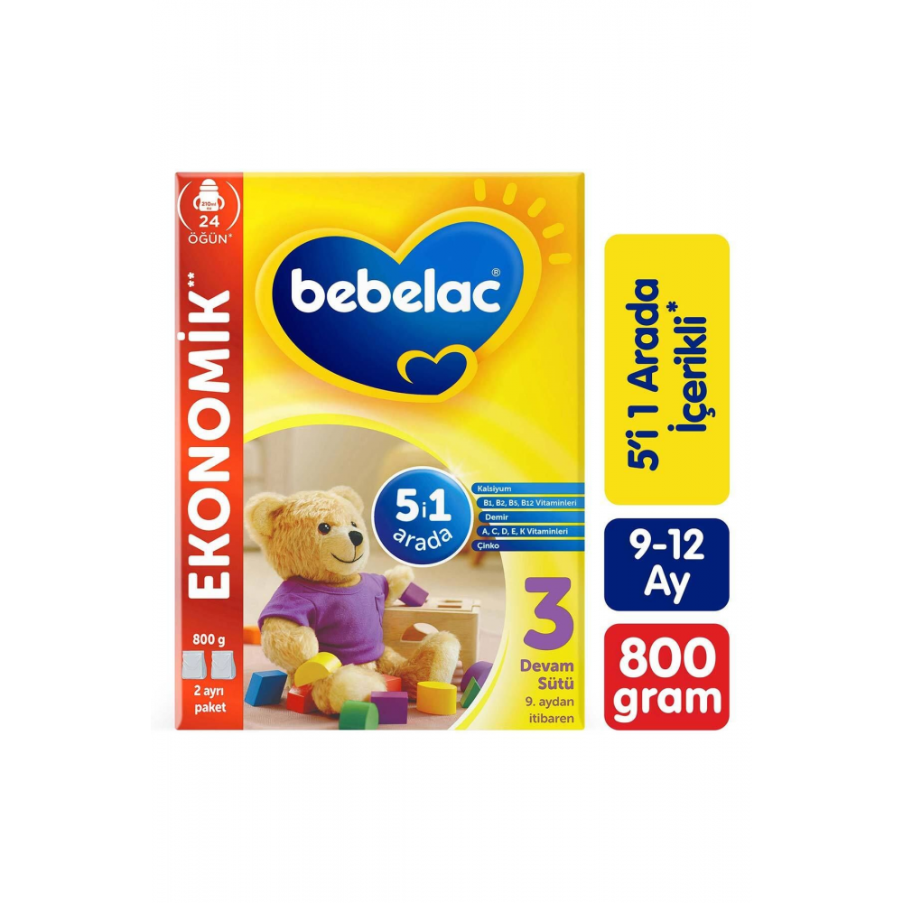 3 Devam Sütü 9-12 Ay 800 Gr