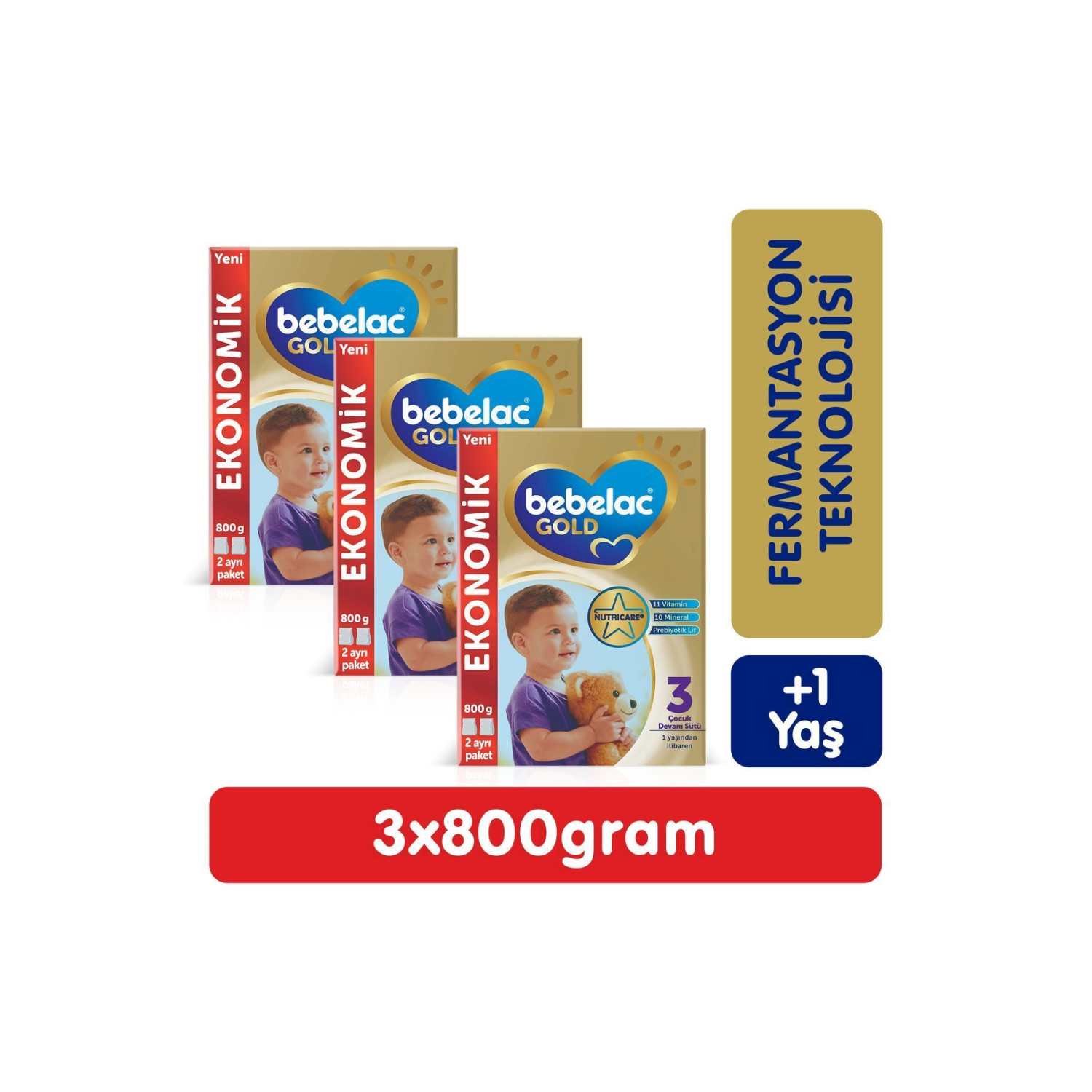 Gold 3 Devam Sütü 800 gr X 3 Adet