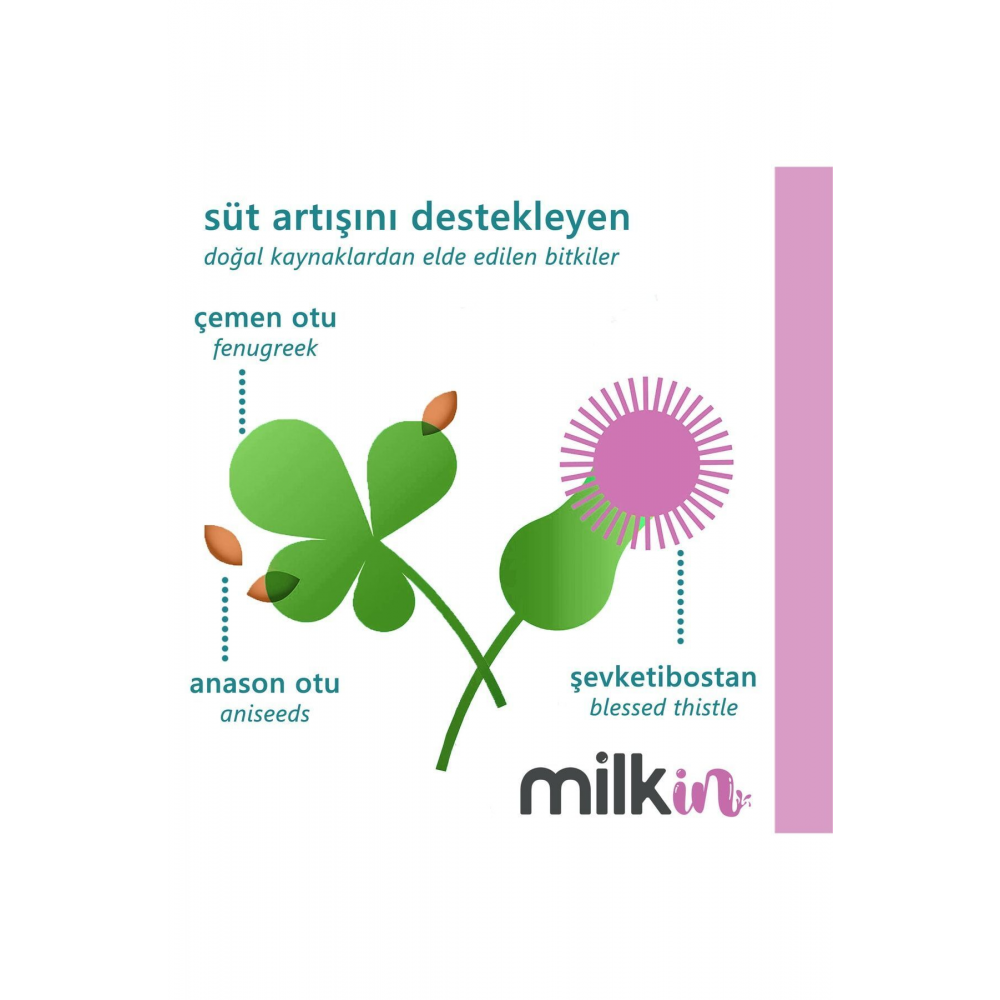 60 Bitkisel Kapsül - Anne Sütü Arttırıcı Gıda Takviyesi