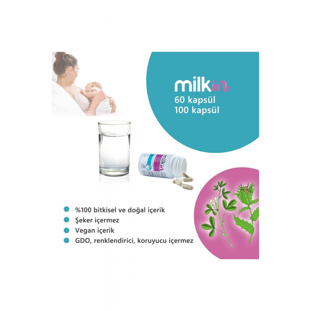 60 Bitkisel Kapsül - Anne Sütü Arttırıcı Gıda Takviyesi