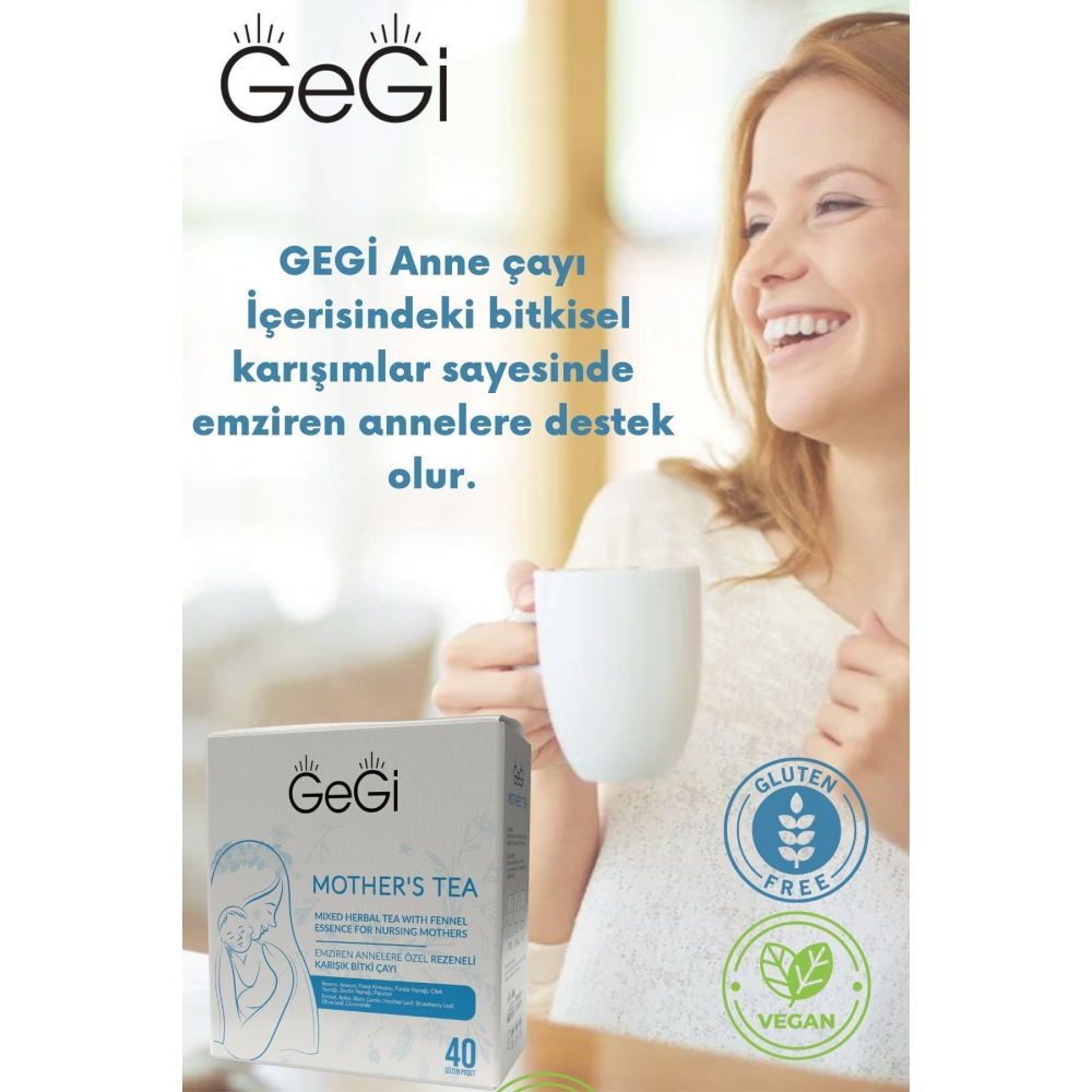 Emziren Anneler Için Süt Arttırmayı Ve Gaz Gidermeyi Destekleyen Karışık Bitki Çayı