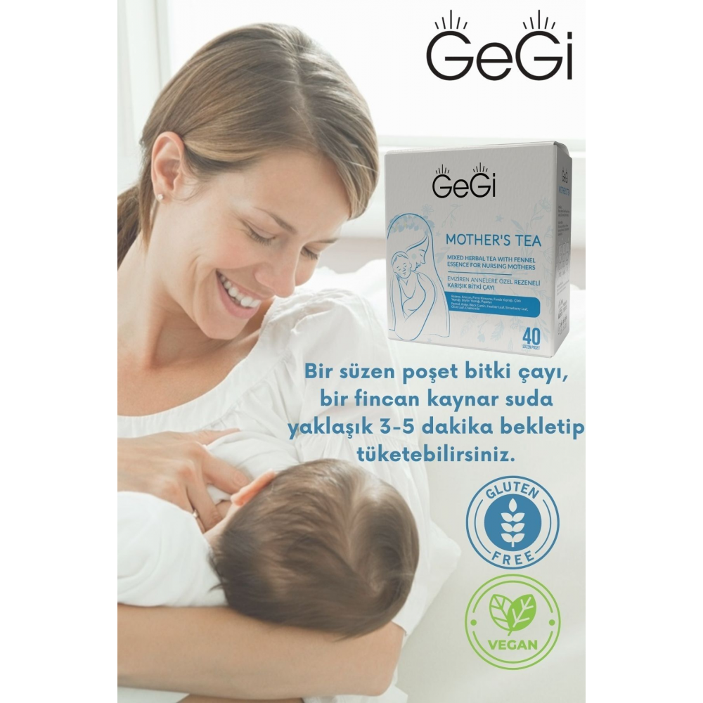 Emziren Anneler Için Süt Arttırmayı Ve Gaz Gidermeyi Destekleyen Karışık Bitki Çayı