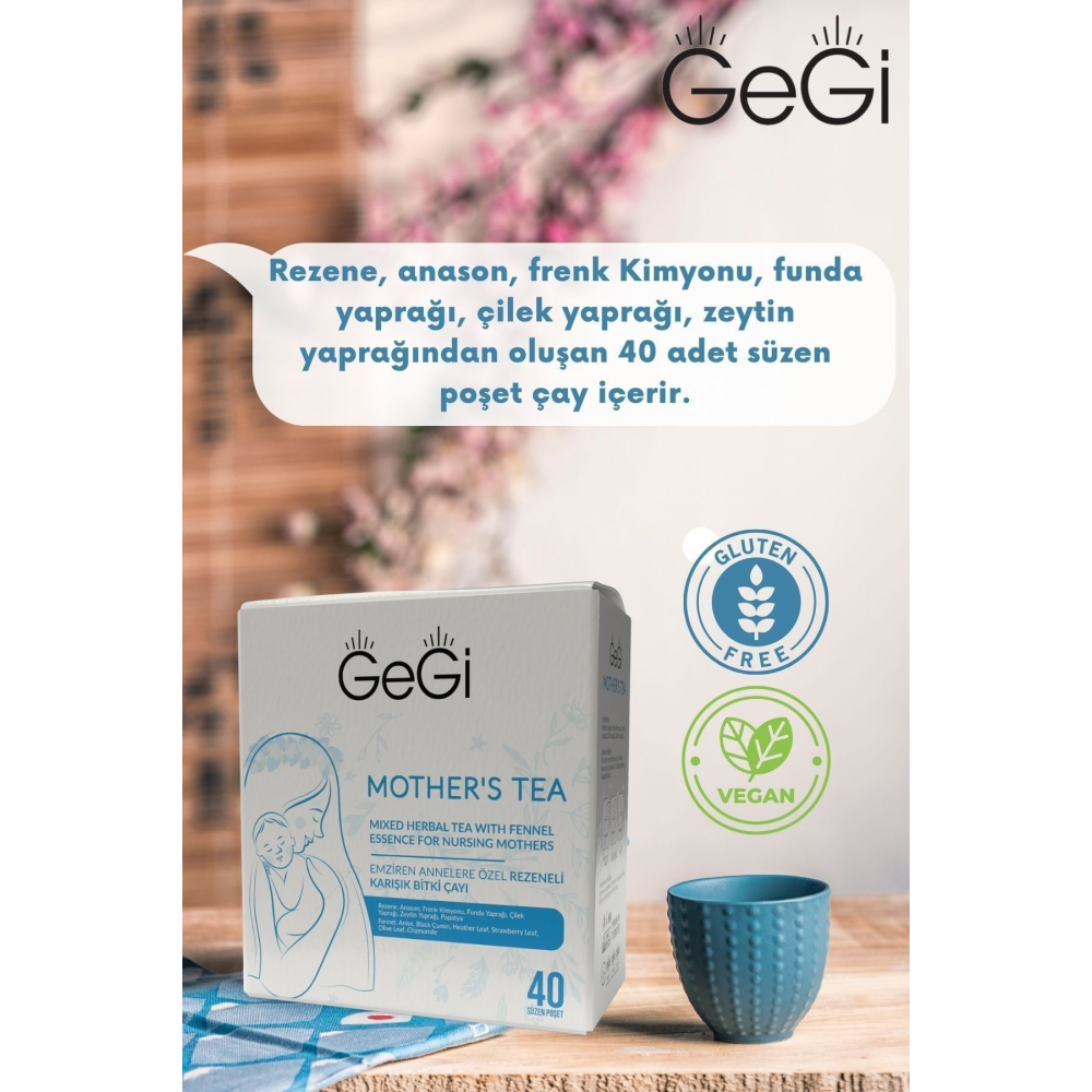 Emziren Anneler Için Süt Arttırmayı Ve Gaz Gidermeyi Destekleyen Karışık Bitki Çayı
