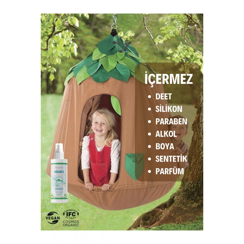 %100 Doğal Koruyucu Vücut Losyonu Sprey 100 Ml. (0+ Ay Üzeri)