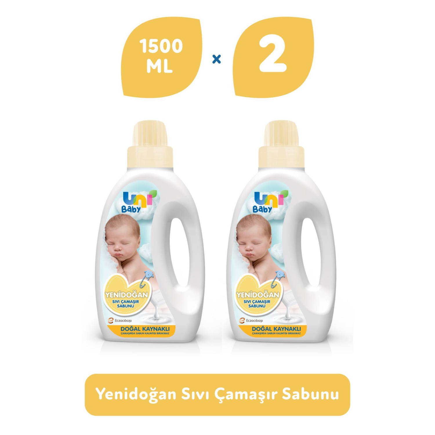 Yenidoğan Çamaşır Sabunu 1500 ml X 2 Adet