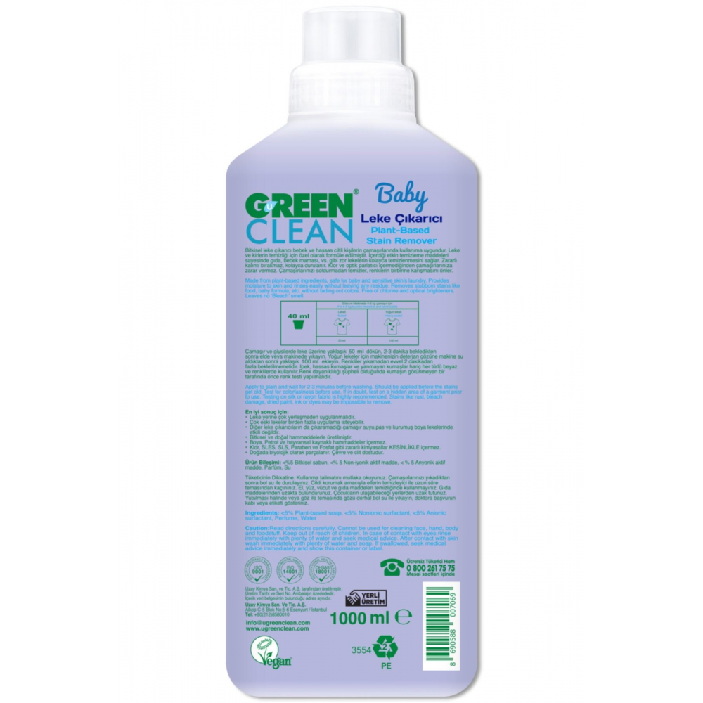 Baby Bitkisel Leke Çıkarıcı 1000 ml