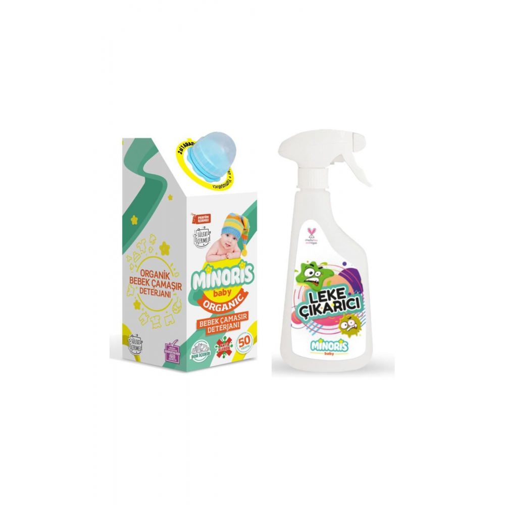 Organik Bebek Çamaşır Deterjanı ve Leke Çıkarıcı Set