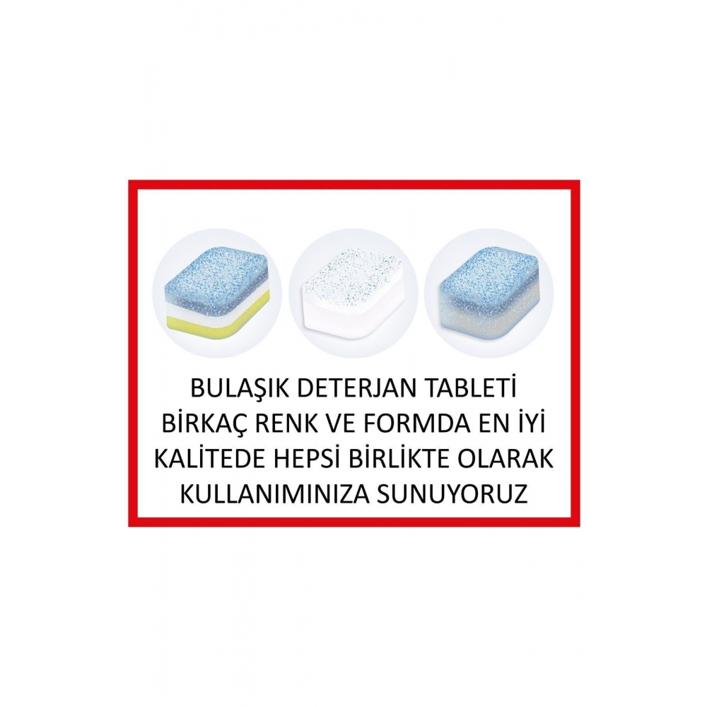 Hepsi Bir Arada Ekonomik 40 Yıkama Bulaşık Deterjanı Premium Tablet
