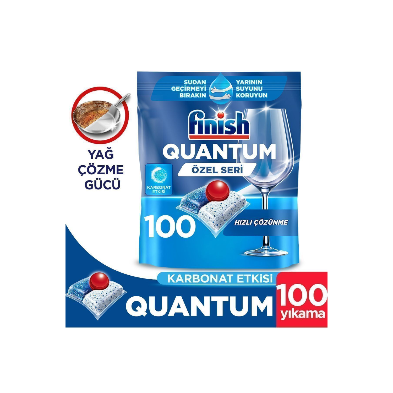 Quantum Özel Seri 100 Kapsül Bulaşık Makinesi Deterjanı Tableti