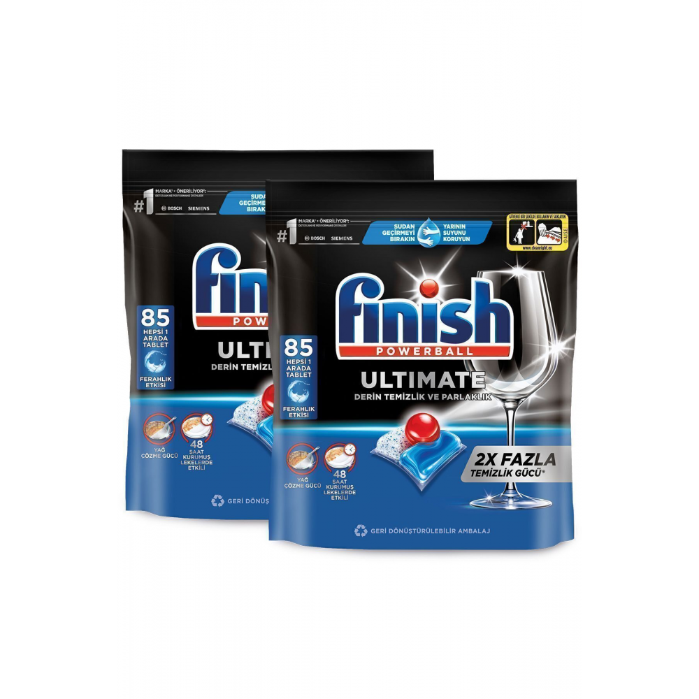 Ultimate Hepsi Bir Arada 170 Kapsül Bulaşık Makinesi Deterjanı Tableti (85X2)
