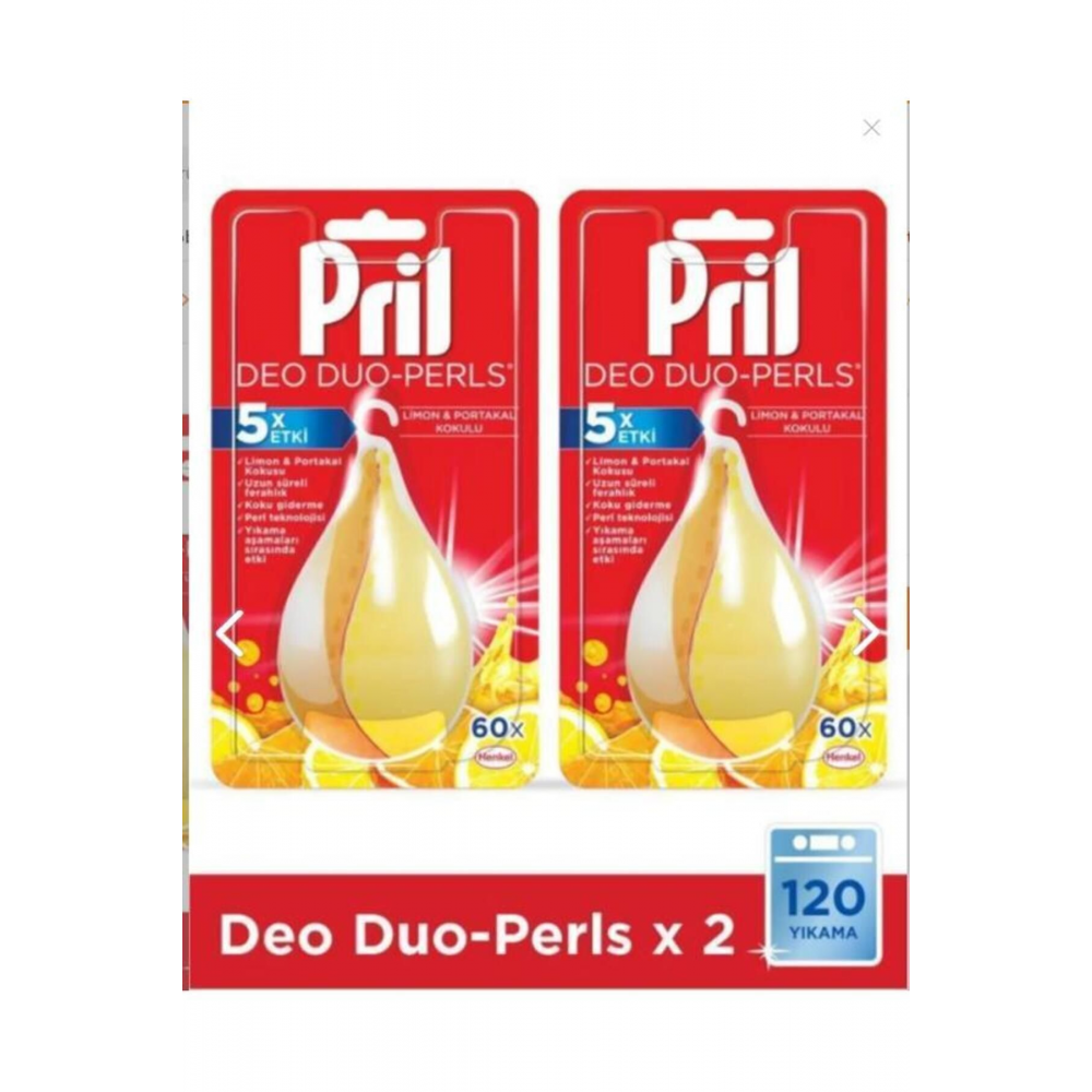 Deo Duo-perls 5x Etki Bulaşık Makinesi Koku Giderici X 2 Adet