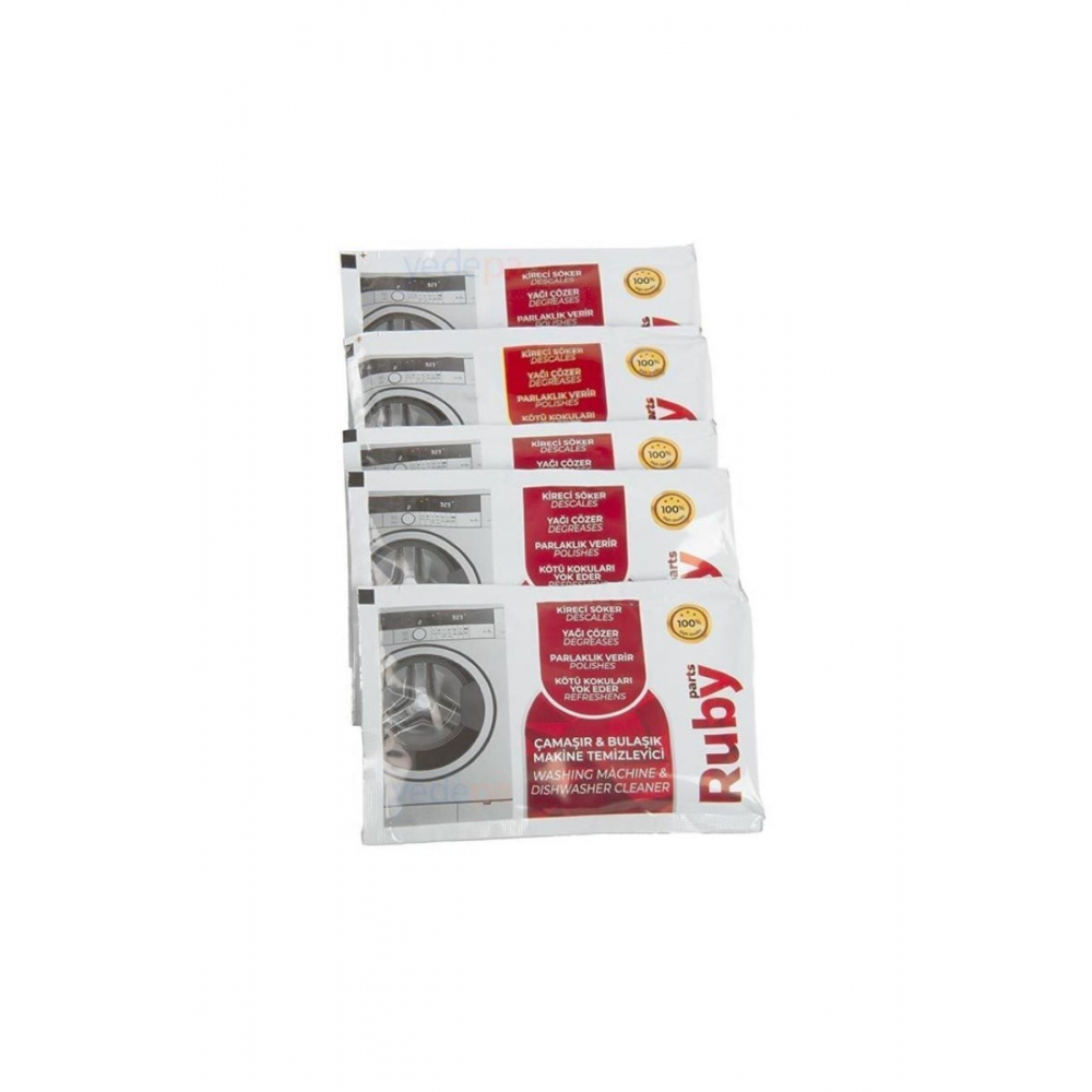 Çamaşır ve Bulaşık Makinası Temizleyici 5 Paket