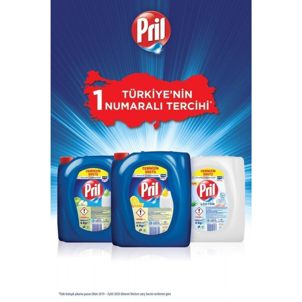 Limon 4 Kg X 4 Adet Sıvı Bulaşık Deterjanı