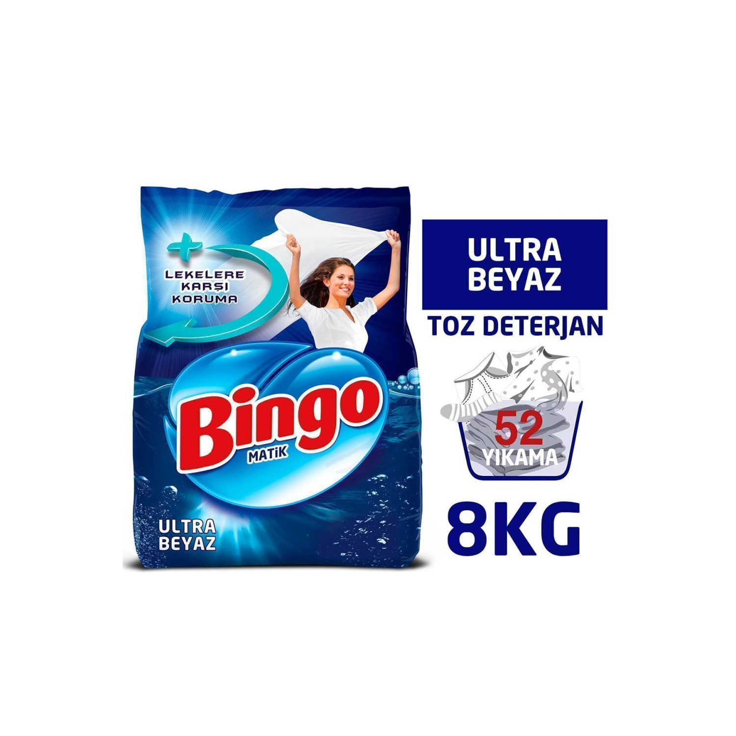 Matik Toz Çamaşır Deterjanı 4 Kg Ultra Beyaz 2'li