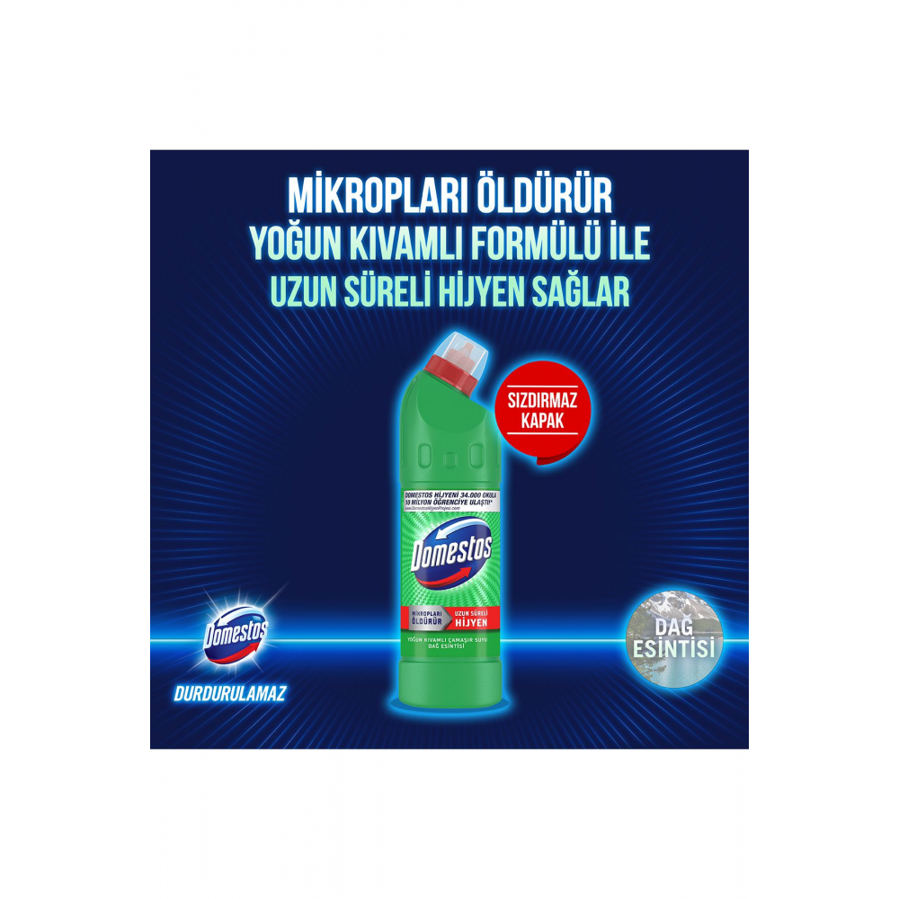 Çamaşır Suyu Dağ Esintisi 750 ml X 6 Sünger 1 Adet