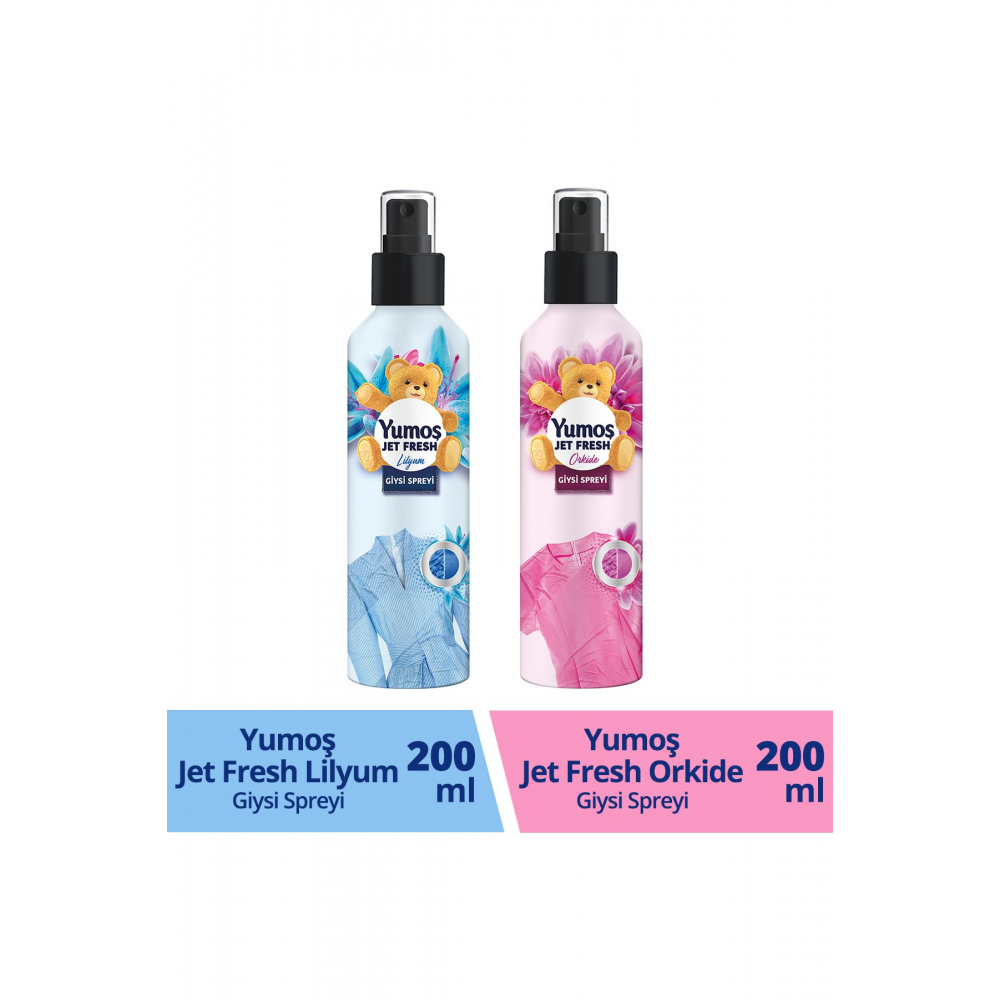 Jet Fresh Giysi Spreyi Lilyum 200 ml 1 Adet Jet Fresh Giysi Spreyi Orkide 200 ml 1 Adet
