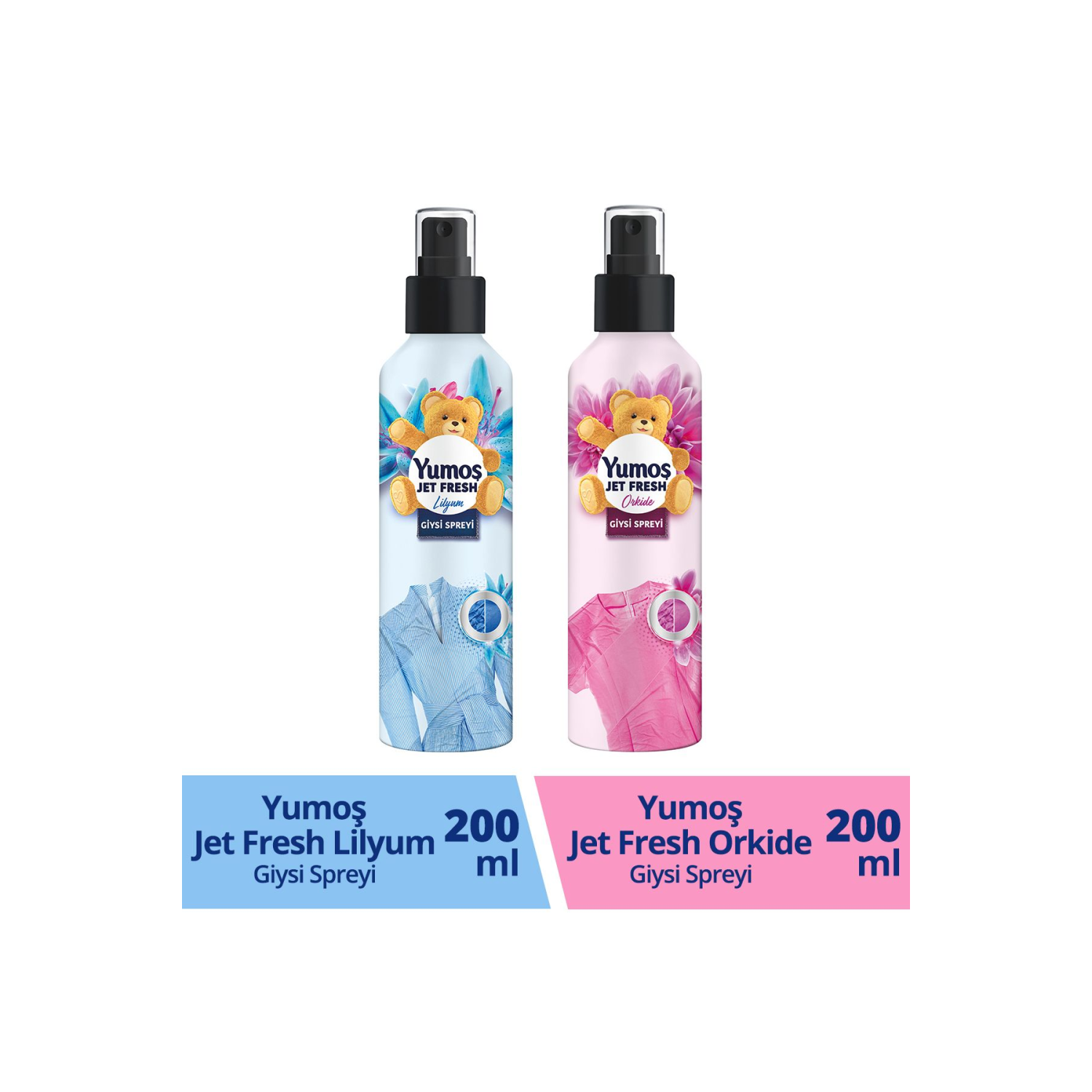 Jet Fresh Giysi Spreyi Lilyum 200 ml 1 Adet Jet Fresh Giysi Spreyi Orkide 200 ml 1 Adet