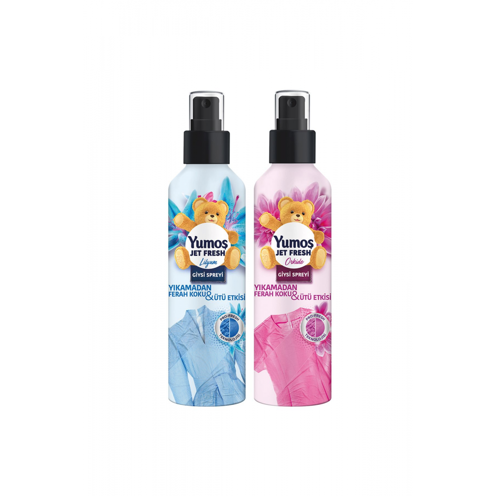 Jet Fresh Giysi Spreyi Lilyum 200 ml 1 Adet Jet Fresh Giysi Spreyi Orkide 200 ml 1 Adet