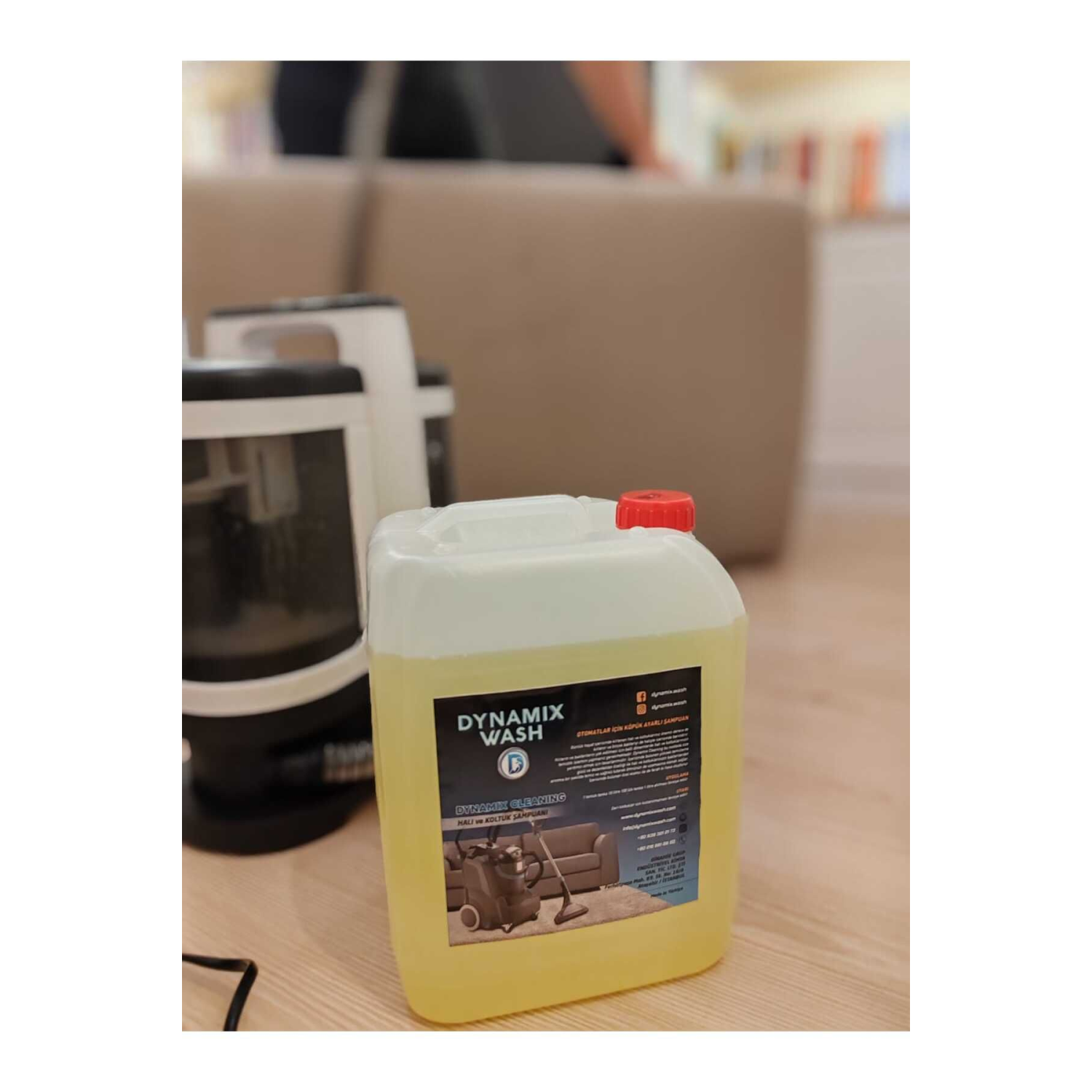 Otomat Köpük Ayarlı Halı Ve Koltuk Yıkama Makinesi Deterjanı 5 Kg Halı Ve Koltuk Şampuanı