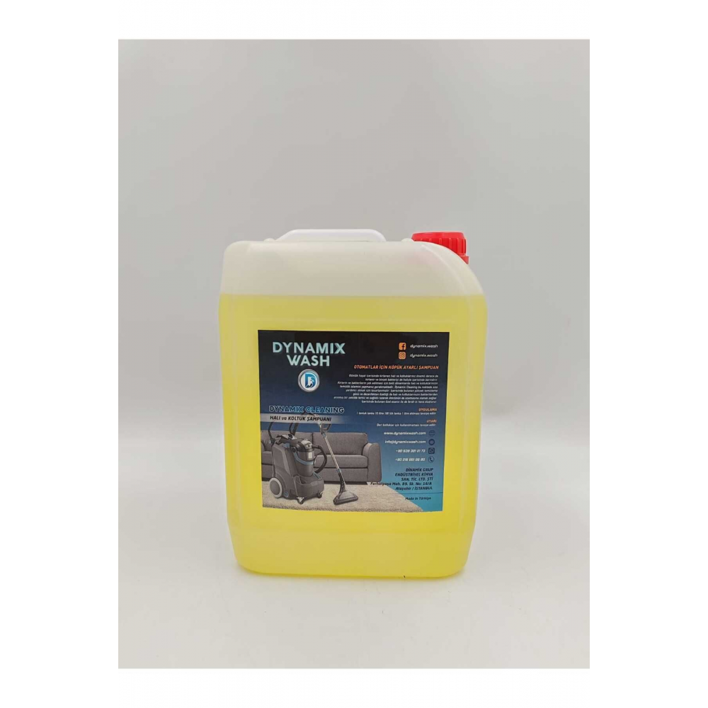 Otomat Köpük Ayarlı Halı Ve Koltuk Yıkama Makinesi Deterjanı 5 Kg Halı Ve Koltuk Şampuanı