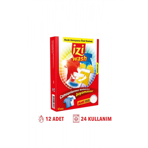 Doğal Renk Koruyucu Mendil, Doğal Renk Ayırıcı Mendil Çamaşır Makinesi Için, Yerli Üretim, 12 Adet