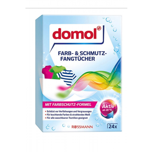 Domol Renk Ayırıcı Mendil Çamaşır Makinesi Için 24'li Mendil