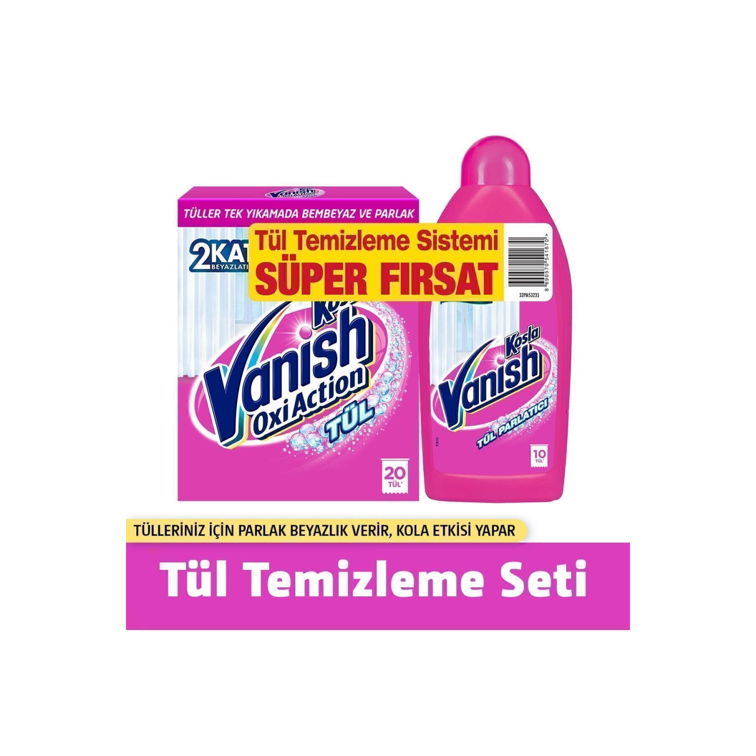 Kosla Tül Temizleyici Toz 450 gr Parlatıcı