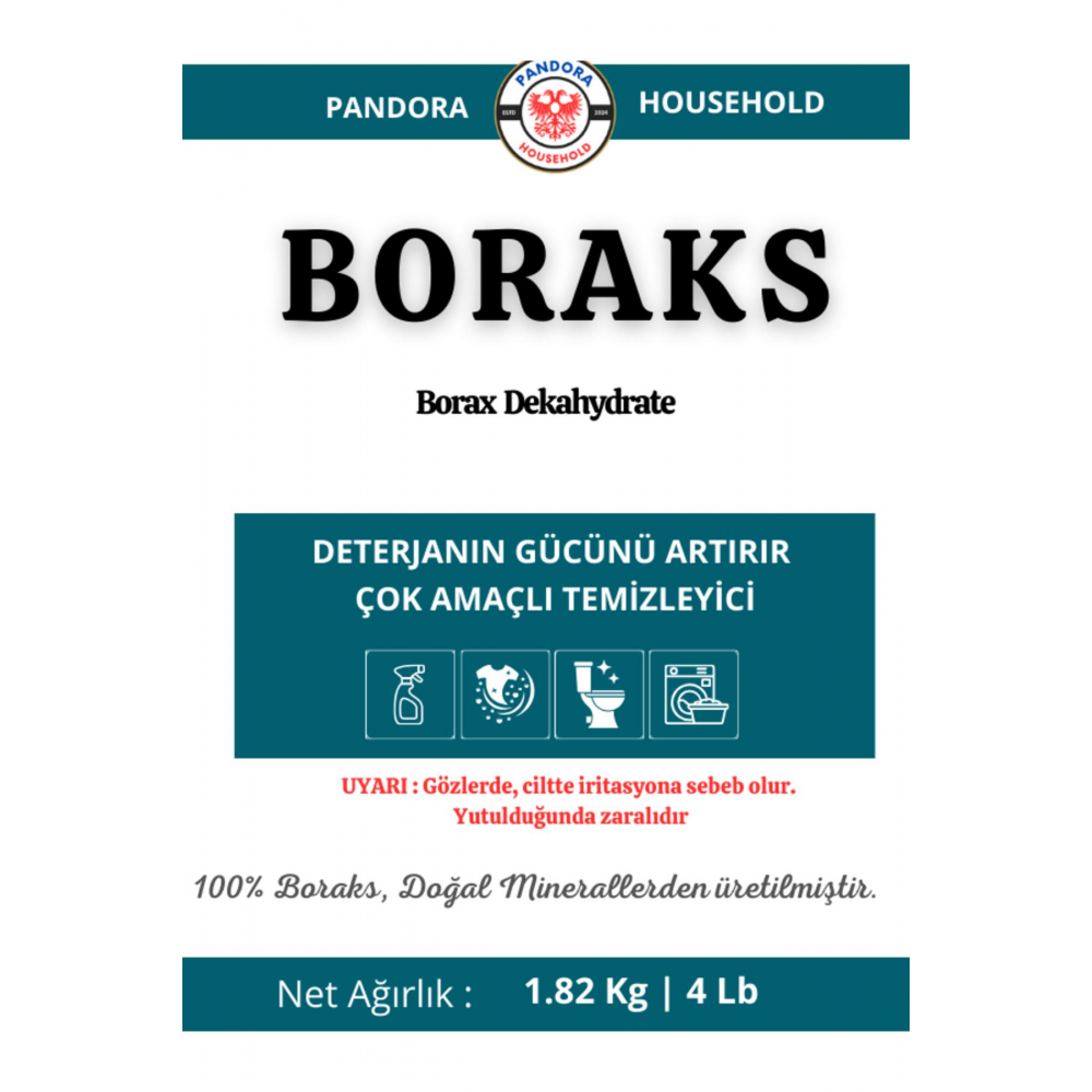 Saf Boraks Toz 1.82 Kg