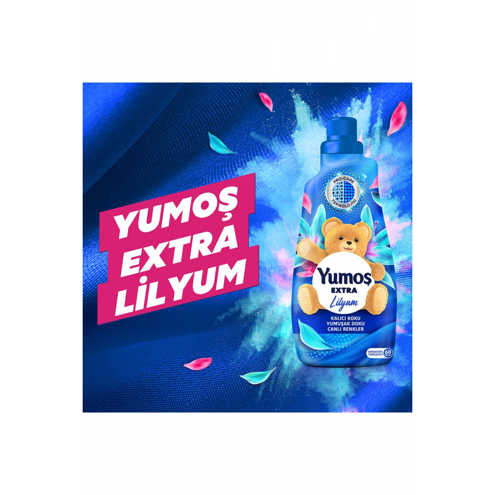Extra Konsantre Çamaşır Yumuşatıcısı Lilyum 1440 ml 60 Yıkama 3 Adet