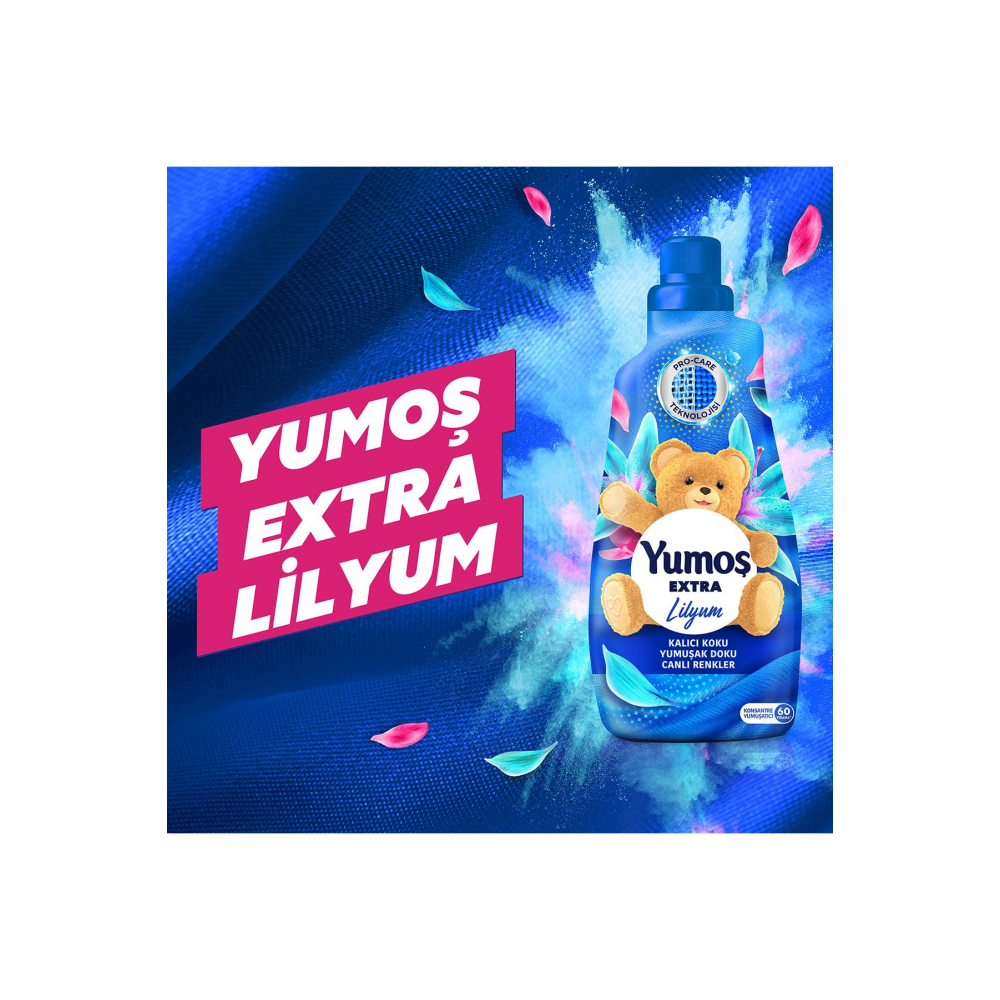 Extra Konsantre Çamaşır Yumuşatıcısı Lilyum 1440 ml 60 Yıkama 4 Adet