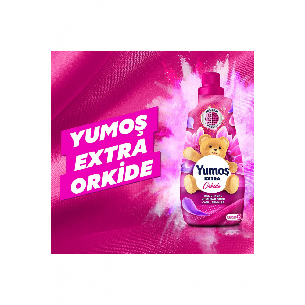 Extra Konsantre Çamaşır Yumuşatıcısı Orkide 1440 ml 60 Yıkama 4 Adet