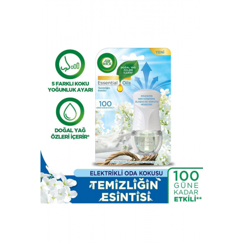 Elektrikli Oda Kokusu Kit Temizliğin Esintisi (1 CİHAZ 1 KOKU)