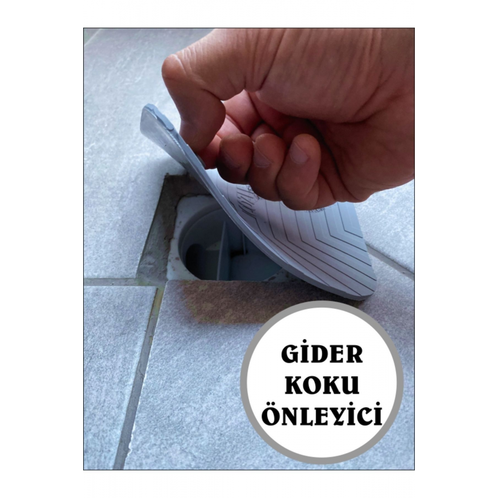 Kötü Koku Önleyici Silikon Mat Banyo Mutfak Lavabo Balkon Gider Tıpası Kapağı Böcek Önleyici Gri